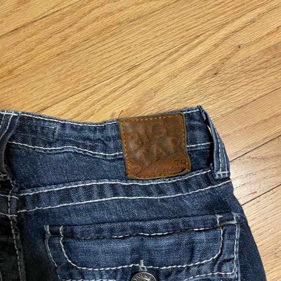 Big Star Sz 26R Remy Low Rise Bootcut Contrast Stitch Jeans - Picture 12 of 13